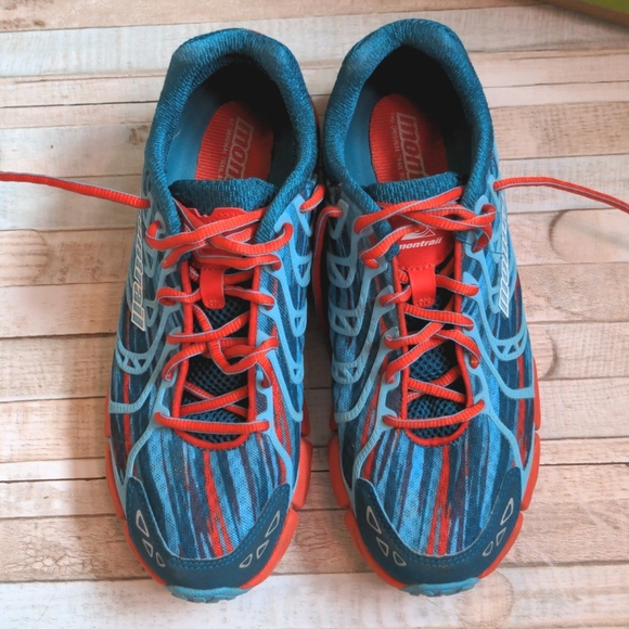 Montrail Fluidflex FKT Women's Running Shoe 8 blue & orange red - Picture 3 of 16